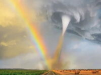 When a tornado and rainbow meet