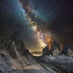 Milky Way over Lavaredo, Italy