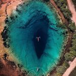 This 150m (490 feet) deep karst spring is nature's blue eye in Izvor Cetine near Cetina, Croatia
