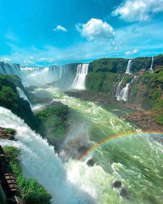 the most beautiful waterfalls in the world,Iguazu Falls, Brazil and Argentina