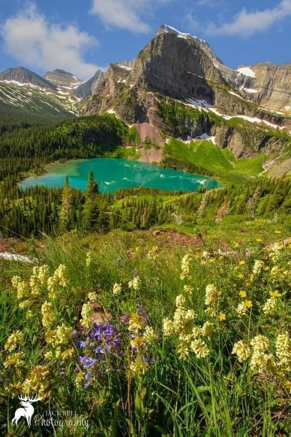 Grinnell Lake at Glacier National Park