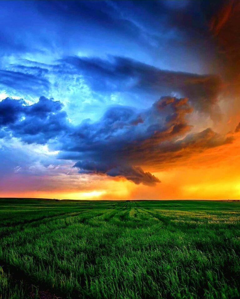 Storm clouds above Canada