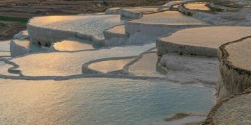 Thermal springs in Pamukkale Turkey